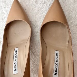 MANOLO BLAHNIK BB calf 70 lambskin pumps